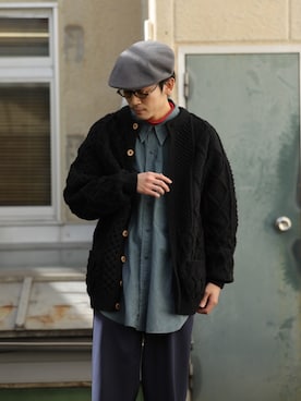 「ATHENA DESIGNS（アテナデザイン）のアイテム」を使った、こばやしさん（メンズ・180cm）の秋コーディネート