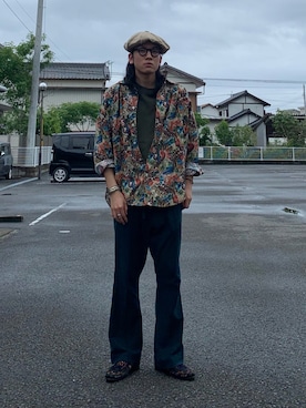 「aie」｜「アイテム（その他シューズ）」を使った、こばやしさん（メンズ・180cm）の夏コーディネート