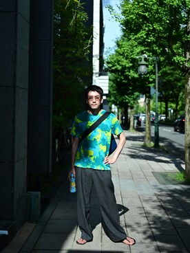 「The CLASIK（ザクラシック）のアイテム」を使った、こばやしさん（メンズ・180cm）の夏コーディネート