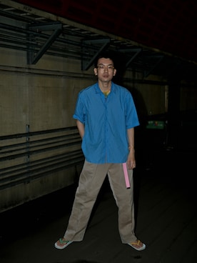 こばやしさん（メンズ・180cm）の夏コーディネート