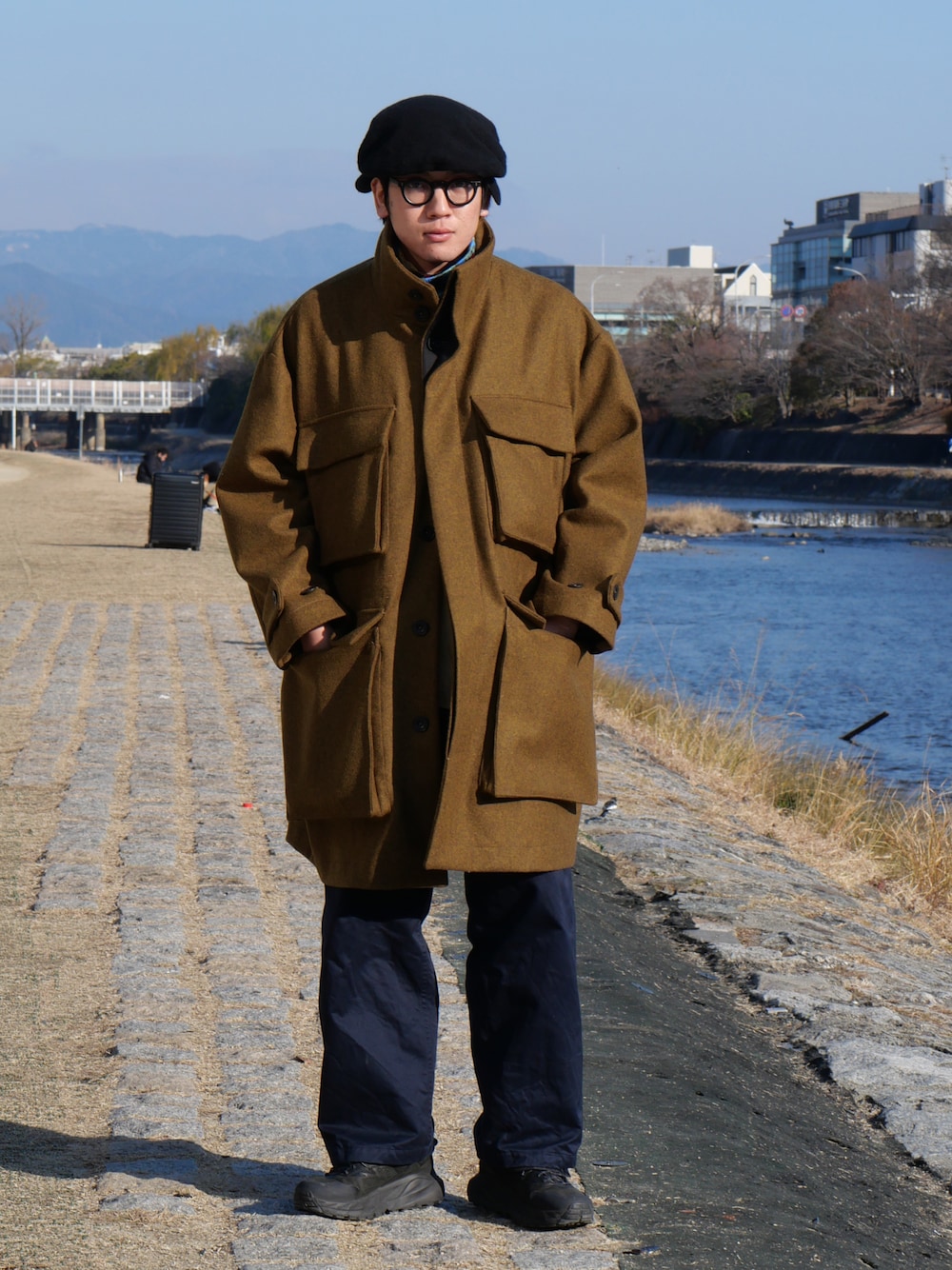 【希少】CINI Venezia ヘリンボーンコート フーデッド チニーベネチア ふるさと”を感じさせてくれる CINI venezia/チニーベネチアのフード