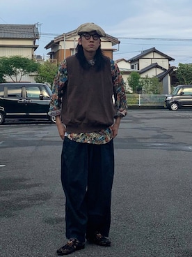 「aie」｜「アイテム（その他シューズ）」を使った、こばやしさん（メンズ・180cm）の夏コーディネート
