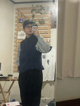 「アイテム（ダウンベスト）」を使った、Ｎatuさん（メンズ・167cm）の冬コーディネート