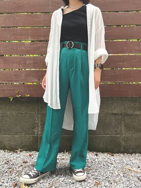 ビスコさんの（AZUL by moussy | アズールバイマウジー）を使ったコーディネート