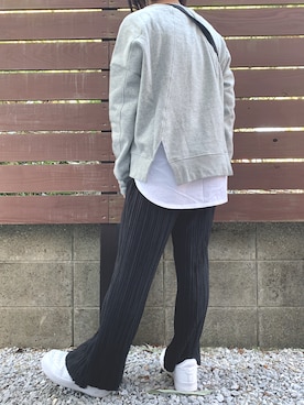 「AIR FORCE 1」｜ビスコさん（レディース・152cm）の冬コーディネート