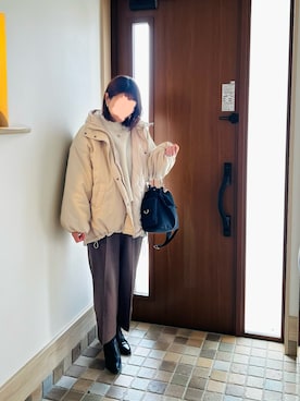 「BAYFLOW（ベイフロー）のアイテム」を使った、bokuko111さん（レディース・167cm）の冬コーディネート