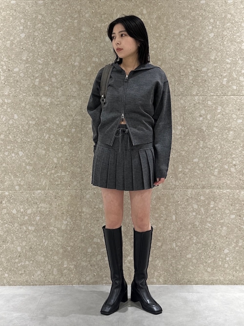 MOUSSY（マウジー） ブーツ SQUARE TOE ロングブーツ レディース