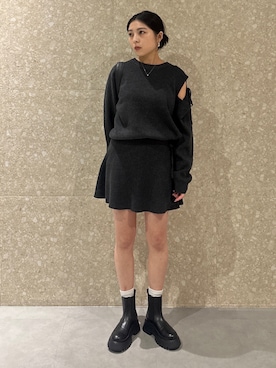 「MOUSSY（マウジー）のアイテム」を使った、rinoさん（骨格ウェーブ・レディース・158cm）の秋コーディネート