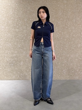 「MOUSSY（マウジー）のアイテム（パンツ）」を使った、rinoさん（レディース・158cm）の春コーディネート