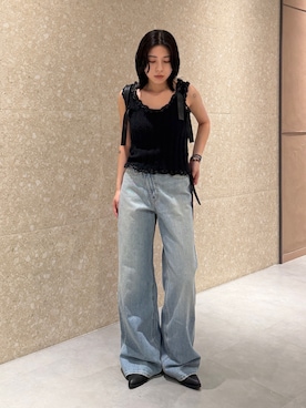 「MOUSSY（マウジー）のアイテム」を使った、rinoさん（レディース・158cm）の夏コーディネート