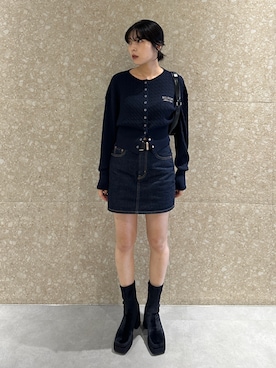 「MOUSSY（マウジー）のアイテム」を使った、rinoさん（骨格ウェーブ・レディース・158cm）の秋コーディネート