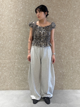 「アイテム（モカシン/デッキシューズ）」を使った、梨乃 | rinoさん（レディース・158cm）の夏コーディネート