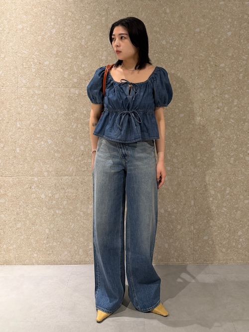【26年SS新作】DENIM PUFF ブラウス