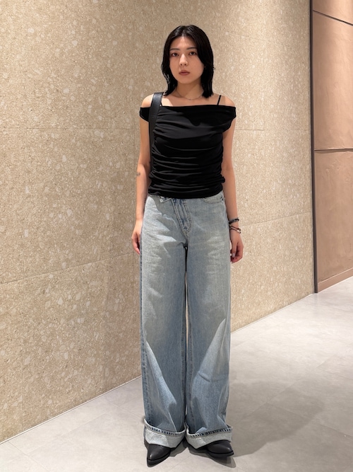 MOUSSY（マウジー） ジーンズ デニム デニムパンツ CROSS WAIST WIDE