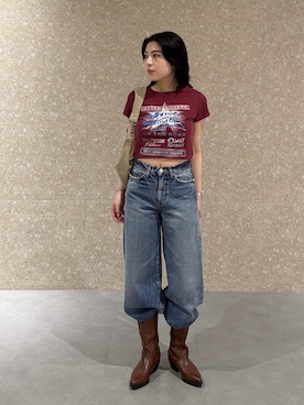 「MOUSSY（マウジー）のアイテム」を使った、rinoさん（レディース・158cm）の春コーディネート