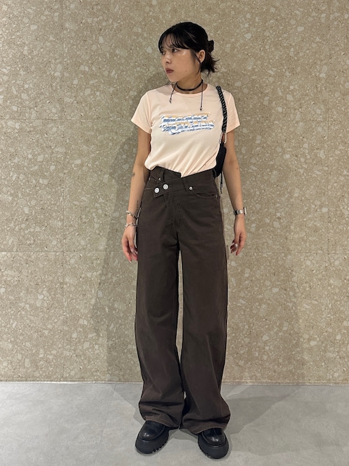 moussy 新品　CROSS CHINO WIDE STRAIGHT Cross Waist Wide Straight – MOUSSY