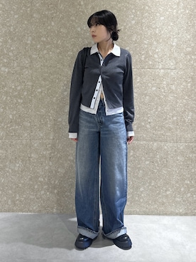 「MOUSSY（マウジー）のアイテム」を使った、rinoさん（骨格ウェーブ・レディース・158cm）の秋コーディネート