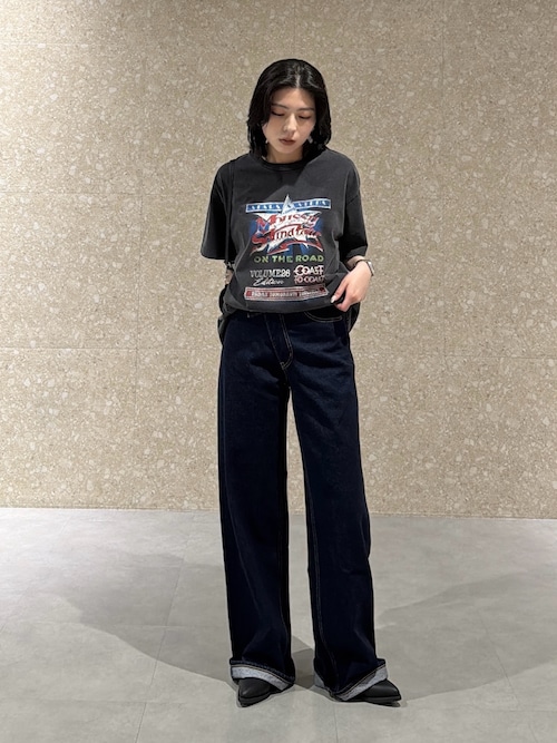 CROSS WAIST WIDE STRAIGHT / クロスウエストワイドストレート（デニム
