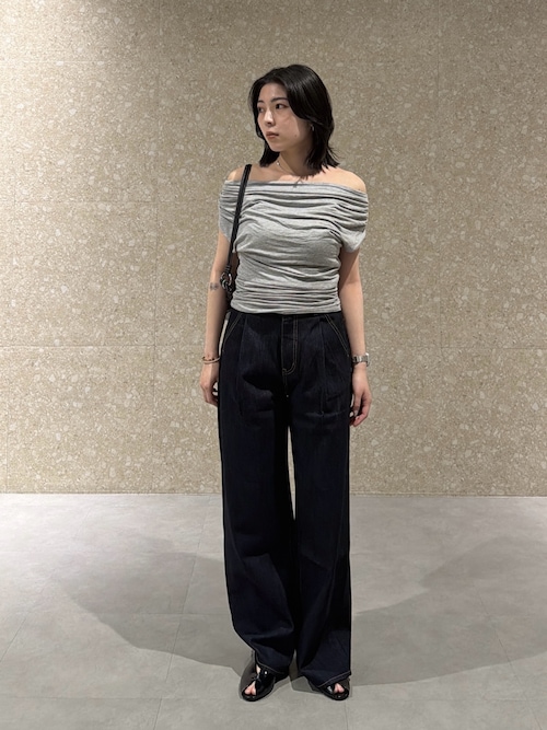 MOUSSY（マウジー） ワイドパンツ ジーンズ デニム デニムパンツ TUCK