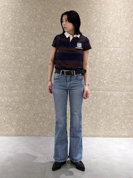 「MOUSSY（マウジー）のアイテム（パンツ）」を使った、rinoさん（レディース・158cm）の春コーディネート