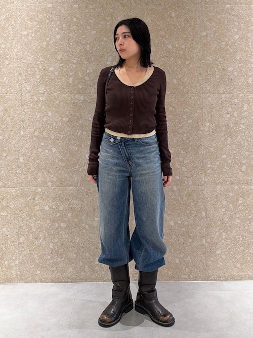 moussy HALTER NECK DOUBLE ニットトップス セール】【26年SS新作】HALTER NECK DOUBLE ニットトップス（ニット