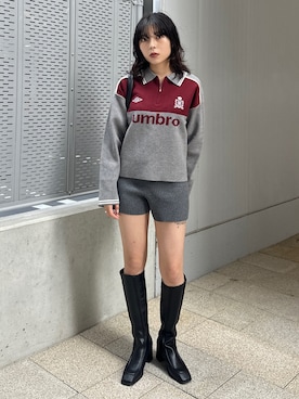 「MOUSSY（マウジー）のアイテム」を使った、rinoさん（骨格ウェーブ・レディース・158cm）の秋コーディネート