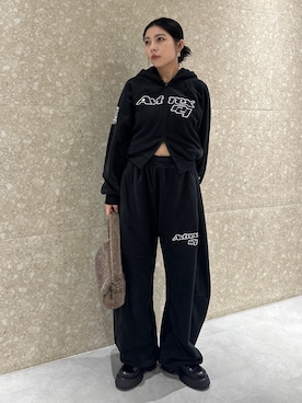 「MOUSSY（マウジー）のアイテム（その他パンツ）」を使った、rinoさん（レディース・158cm）の秋コーディネート