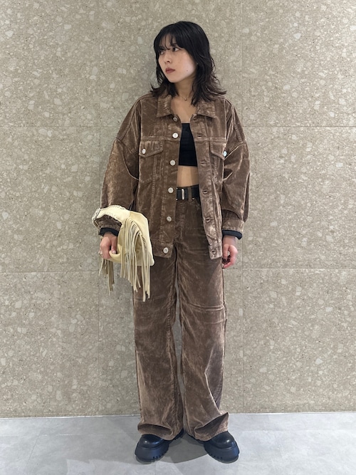 25年AW新作】【セットアップ対応】MIDRISE CORDUROY BAGGY（デニム