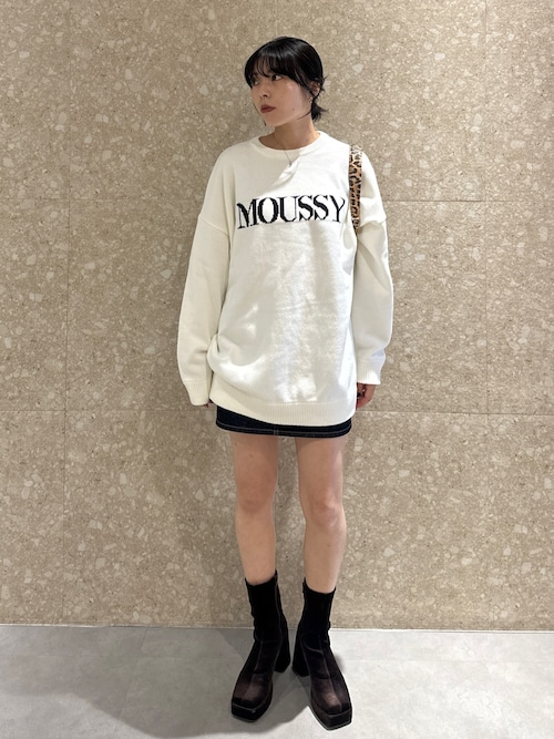 ZOZO・一部店舗限定】MOUSSY LOGO KNIT / マウジーロゴニット