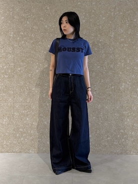 「MOUSSY（マウジー）のアイテム」を使った、rinoさん（レディース・158cm）の夏コーディネート