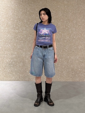 「MOUSSY（マウジー）のアイテム」を使った、rinoさん（レディース・158cm）の春コーディネート