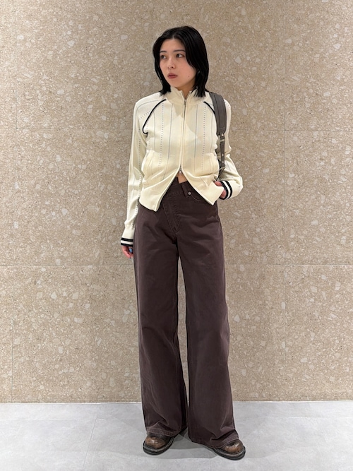 CROSS CHINO WIDE STRAIGHT（チノパンツ）｜MOUSSY（マウジー）の
