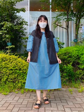 Samansa Mos2 Blue サマンサモスモスブルー のワンピースを使った人気ファッションコーディネート Wear