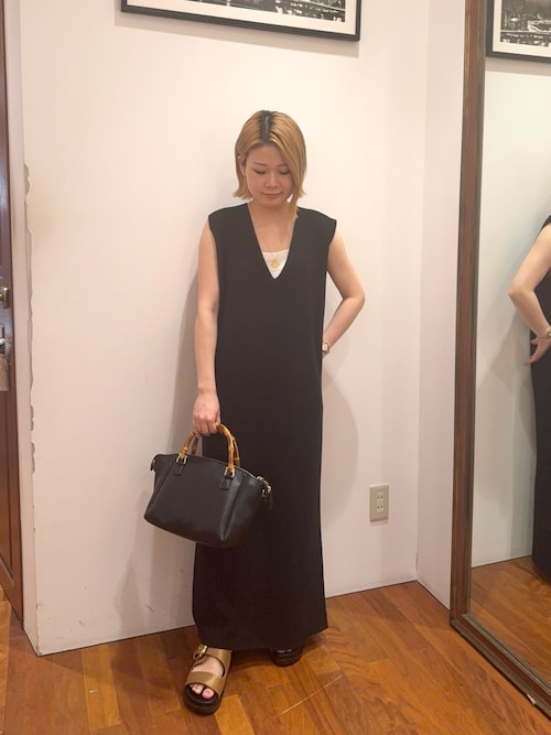 【JAPAN MADE】マキシVワンピース