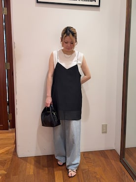 「LOUNGEDRESS（ラウンジドレス）のアイテム」を使った、runa🌛さん（レディース・152cm）の夏コーディネート