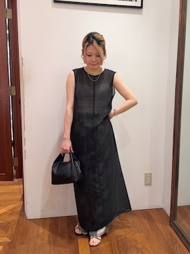 「LOUNGEDRESS（ラウンジドレス）のアイテム」を使った、runa🌛さん（レディース・152cm）の夏コーディネート