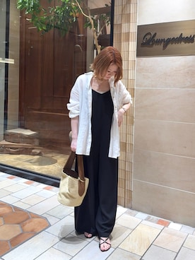 「GALENA（LOUNGEDRESS）（ガレナ）のアイテム」を使った、runa🌛さん（レディース・152cm）の夏コーディネート