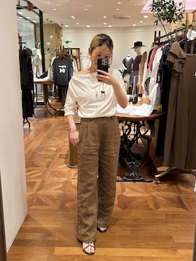 「GALENA（LOUNGEDRESS）（ガレナ）のアイテム」を使った、runa🌛さん（レディース・152cm）の夏コーディネート