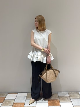 「LOUNGEDRESS（ラウンジドレス）のアイテム」を使った、runa🌛さん（レディース・152cm）の夏コーディネート