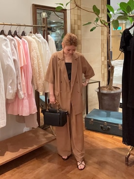 「GALENA（LOUNGEDRESS）（ガレナ）のアイテム」を使った、runa🌛さん（レディース・152cm）の夏コーディネート