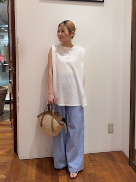 「LOUNGEDRESS（ラウンジドレス）のアイテム」を使った、runa🌛さん（レディース・152cm）の夏コーディネート