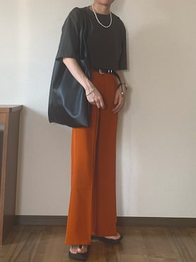 「JUNRED（ジュンレッド）のアイテム（バッグ）」を使った、Kaiseiさん（メンズ・164cm）の春コーディネート