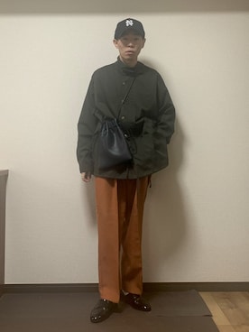 「epnok（エプノック）のアイテム（ミリタリージャケット）」を使った、Kaiseiさん（メンズ・164cm）の秋コーディネート