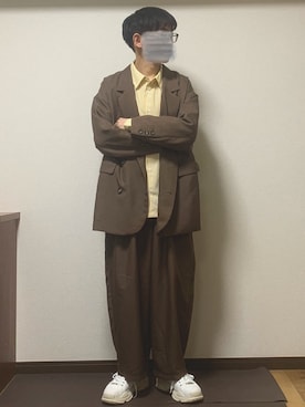 「epnok（エプノック）のアイテム（テーラードジャケット）」を使った、Kaiseiさん（メンズ・164cm）の秋コーディネート