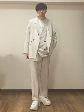 「epnok（エプノック）のアイテム（テーラードジャケット）」を使った、Kaiseiさん（メンズ・164cm）の春コーディネート