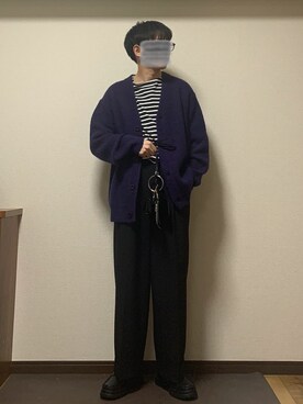 「JUNRED（ジュンレッド）のアイテム（ローファー）」を使った、Kaiseiさん（メンズ・164cm）の秋コーディネート