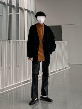 「ダメージカーディガン」｜Kaiseiさん（メンズ・164cm）の秋コーディネート