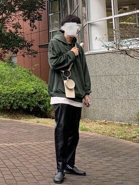 「epnok（エプノック）のアイテム（ソックス/靴下）」を使った、Kaiseiさん（メンズ・164cm）の秋コーディネート
