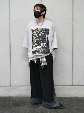 「cii（シー）のアイテム」を使った、KE-ICHIさん（メンズ・177cm）の夏コーディネート