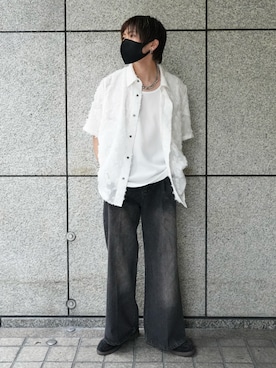 「cii（シー）のアイテム」を使った、KE-ICHIさん（メンズ・177cm）の夏コーディネート
